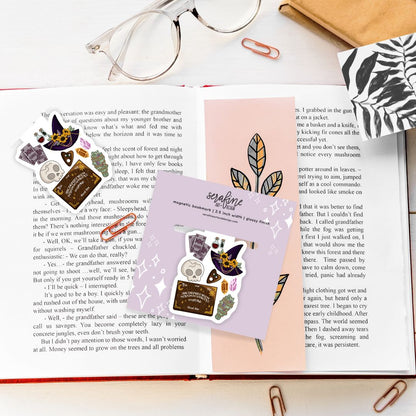 Witchy Things Dark Academia Spooky Magnetic Bookmark