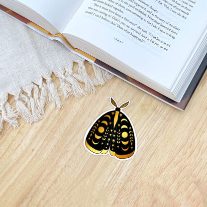 Moth Celestial Sticker | Moon Phase Art | 90s Celestial