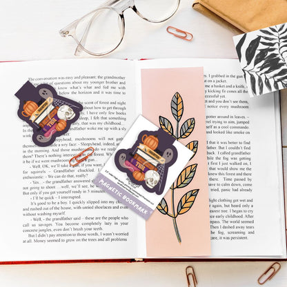 Haunted By My TBR Spooky Skull & Ghost Magnetic Bookmark