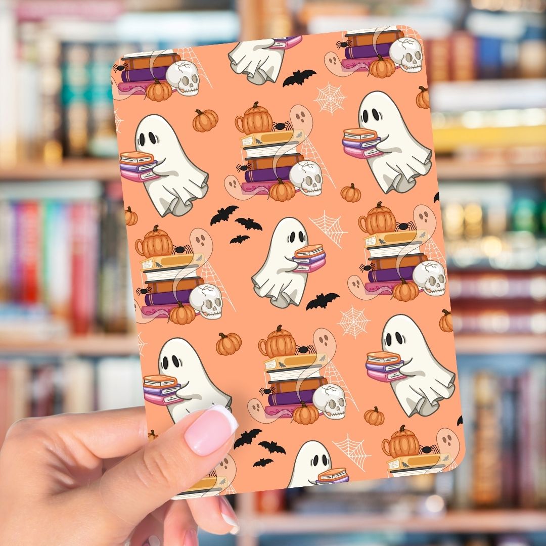 Cute Ghost Kindle Inserts | Adorable Spooky Halloween Kindle Accessories for Book Lovers