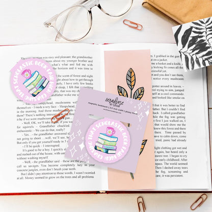 Chasing That Scholastic Book Fair High 90s Nostalgia Magnetic Bookmark