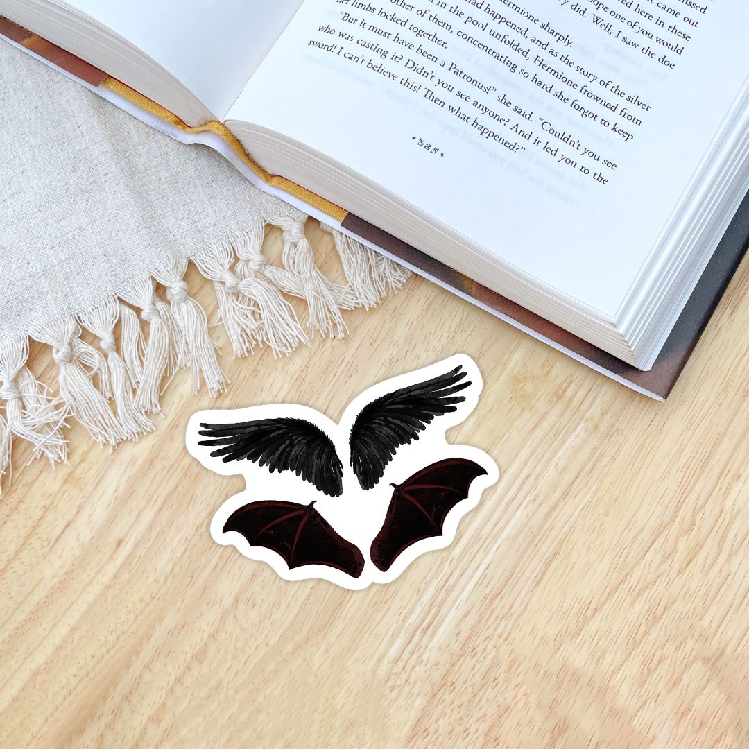 Nightborn Wings Sticker | Carissa Broadbent Serpent & The Wings of Night Officially Licensed