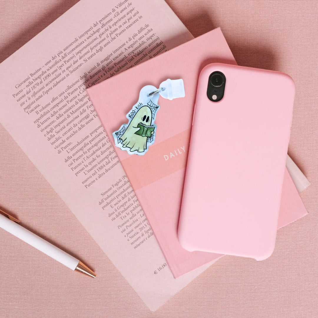 Boo-kish Reading Ghost Kindle Charm | Bookish USB-C Dust Plug