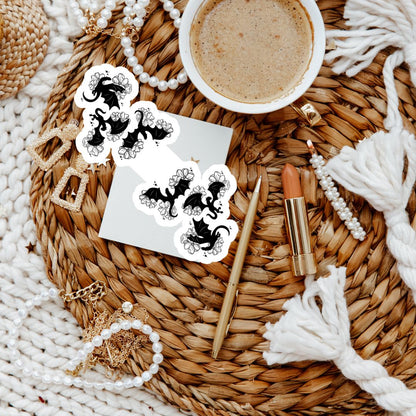 Floral Dragons Romantasy Magnetic Bookmark