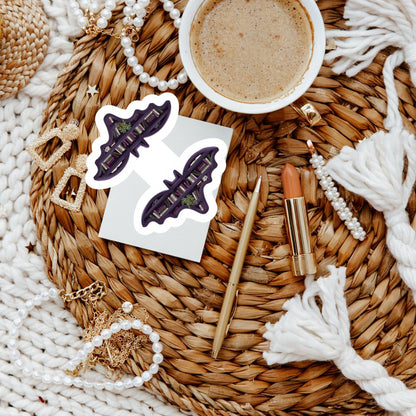 Bat Bookshelf Dark Academia Magnetic Bookmark