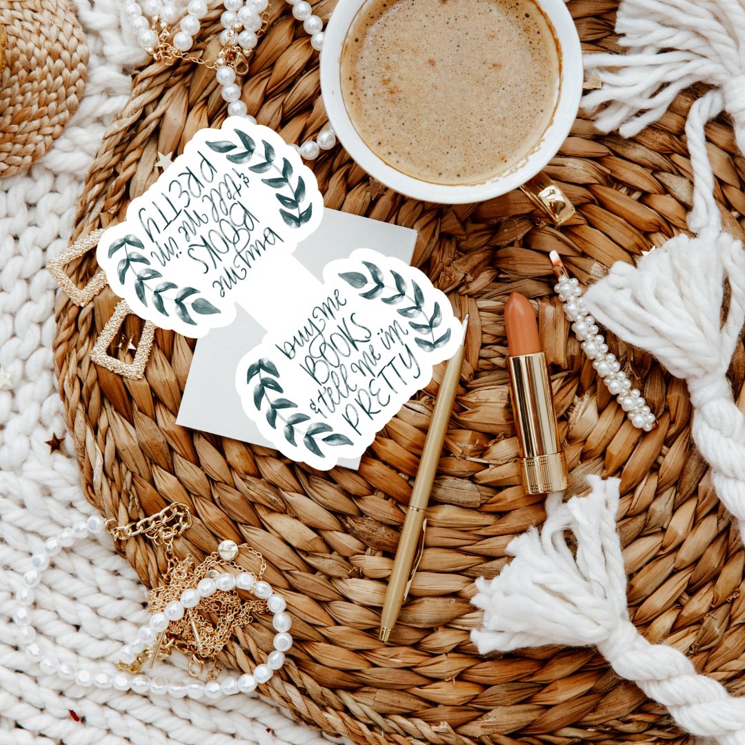 Buy Me Books & Tell Me I'm Pretty Magnetic Bookmark