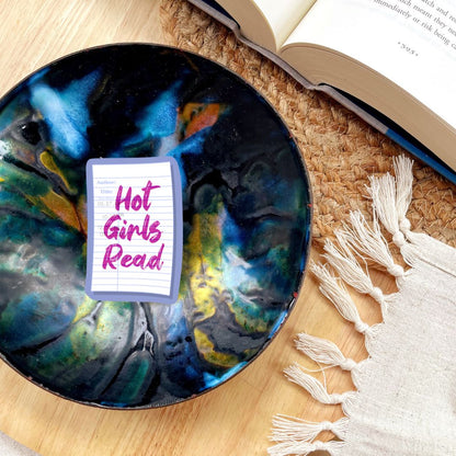Hot Girls Read Library Card 90s Nostalgia Sticker