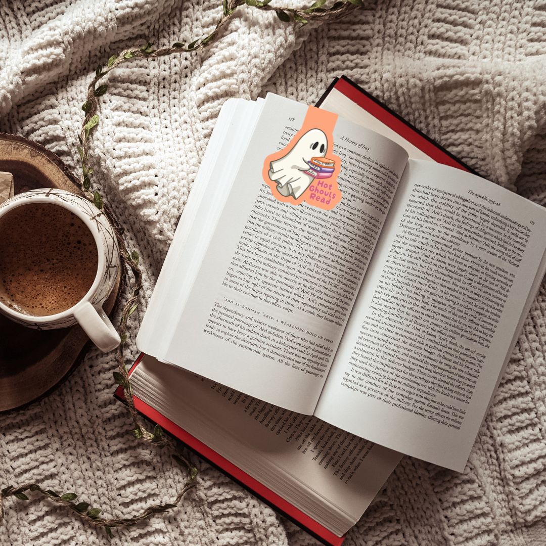 Hot Ghouls Read Cute Ghost Spooky Magnetic Bookmark
