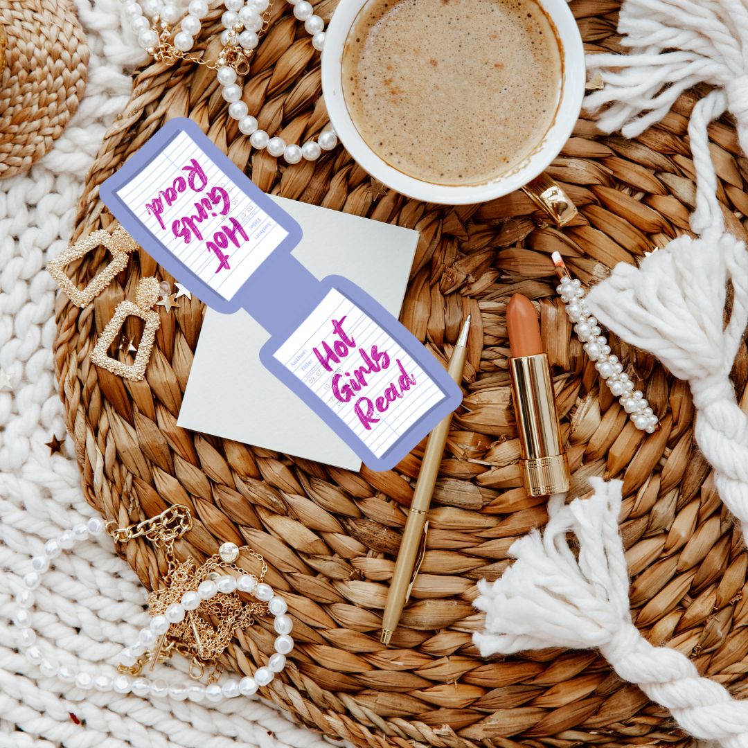 Hot Girls Read Library Card Magnetic Bookmark