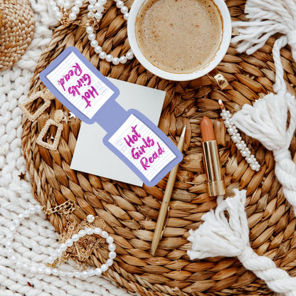 Hot Girls Read Library Card Magnetic Bookmark