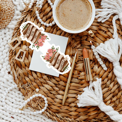 One More Chapter Floral Book Magnetic Bookmark