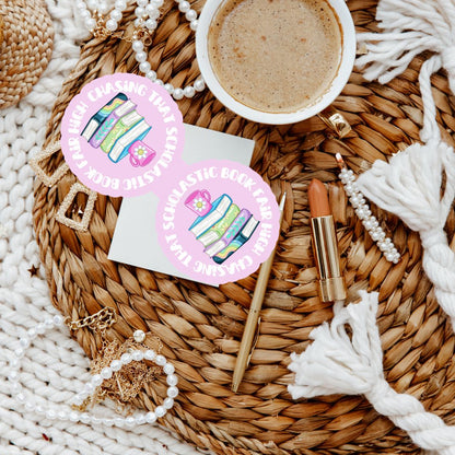 Chasing That Scholastic Book Fair High 90s Nostalgia Magnetic Bookmark