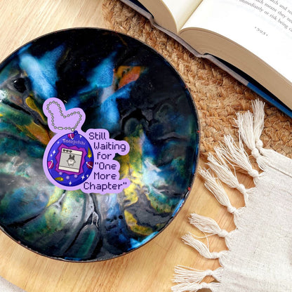 "Still Waiting" Cute Digital Pet 90s Nostalgia Sticker