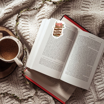 One More Chapter Floral Book Magnetic Bookmark