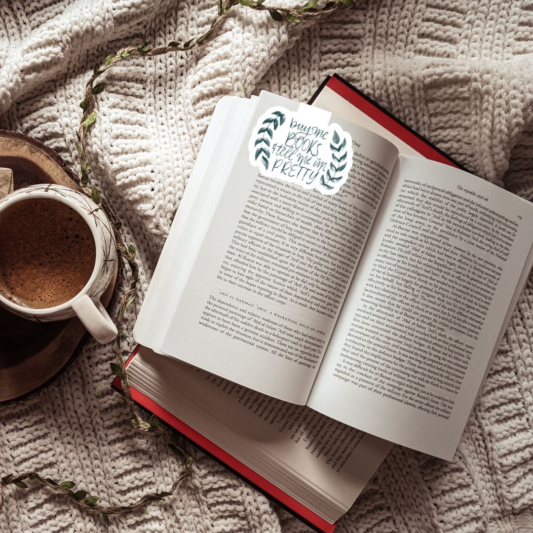 Buy Me Books & Tell Me I'm Pretty Magnetic Bookmark