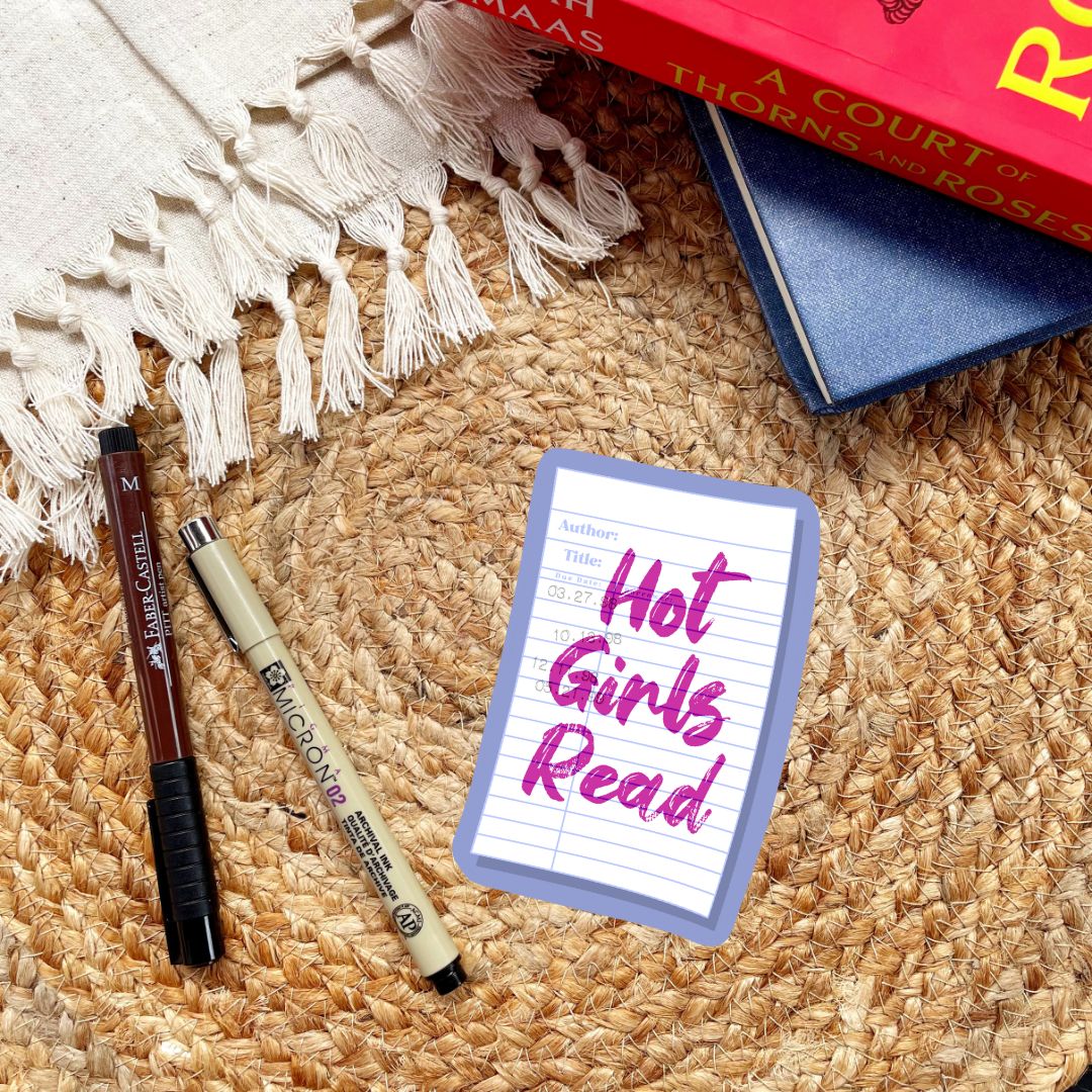Hot Girls Read Library Card 90s Nostalgia Sticker