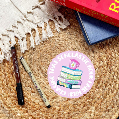 Chasing That Scholastic Book Fair High 90s Nostalgia Sticker