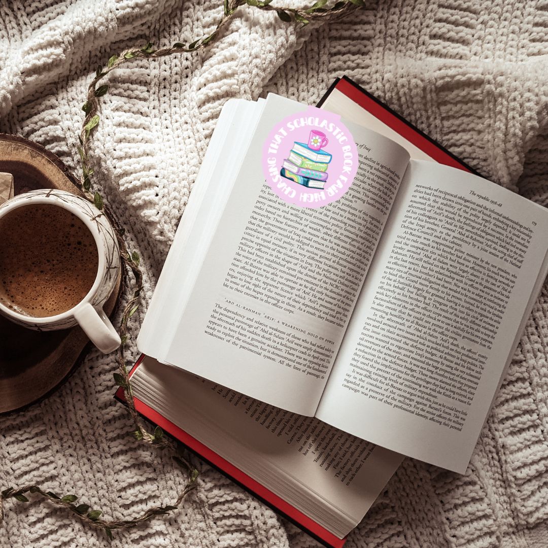 Chasing That Scholastic Book Fair High 90s Nostalgia Magnetic Bookmark