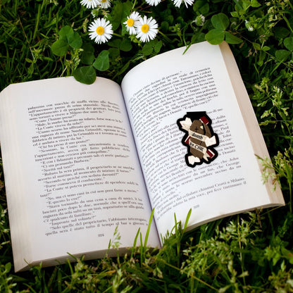Death By TBR Coffin Dark Academia Spooky Magnetic Bookmark