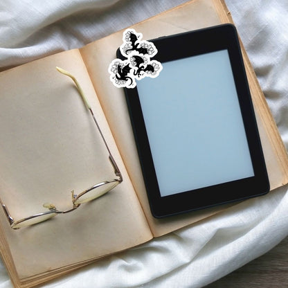 Floral Dragons Sticker | Fantasy Romance Book Merch