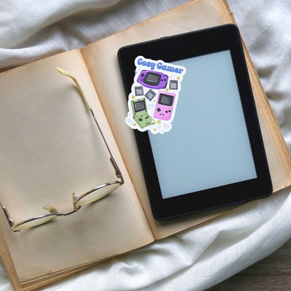 Cozy Gamer Handheld Gaming 90s Nostalgia Sticker