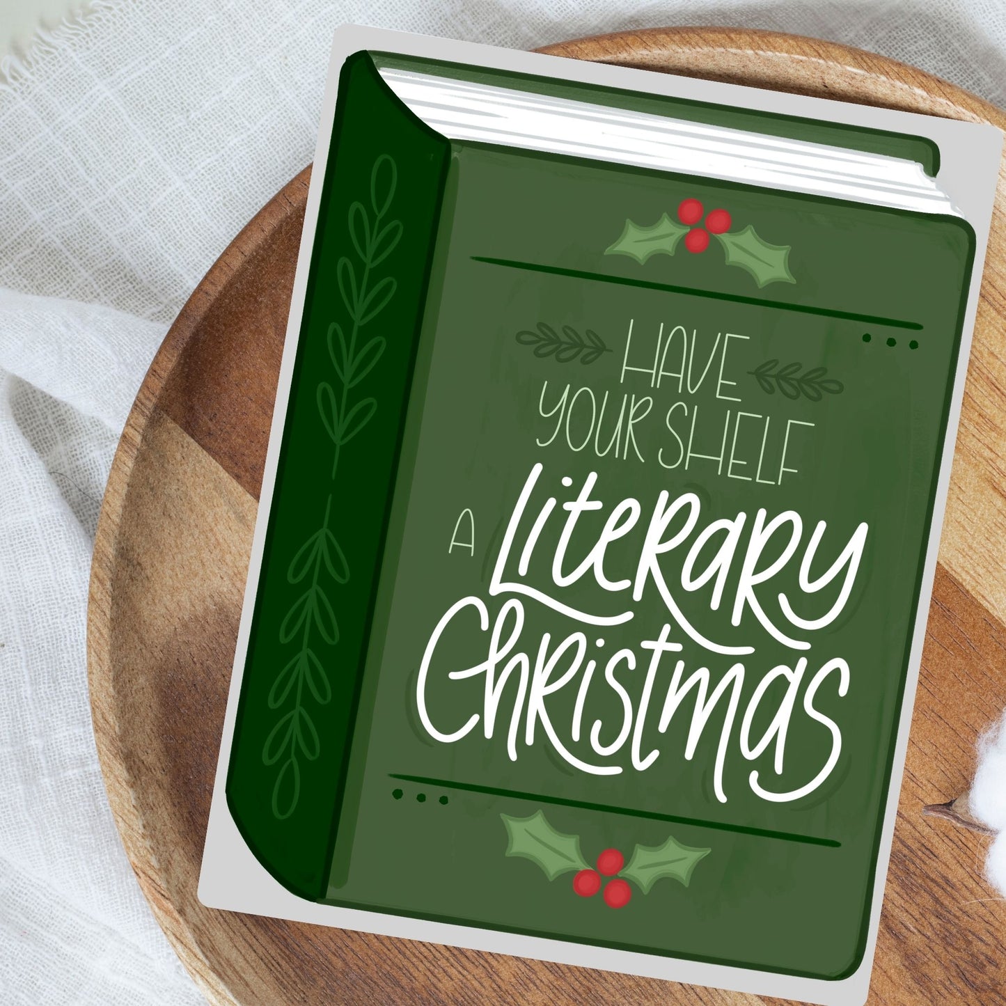 Have Your Shelf A Literary Christmas Card | Bookish Greeting Cards