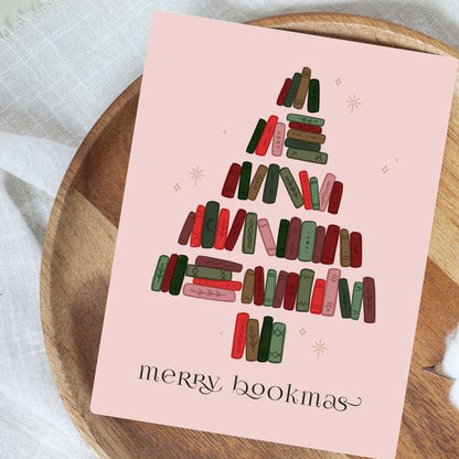 Merry Bookmas Christmas Card | Bookish Greeting Cards
