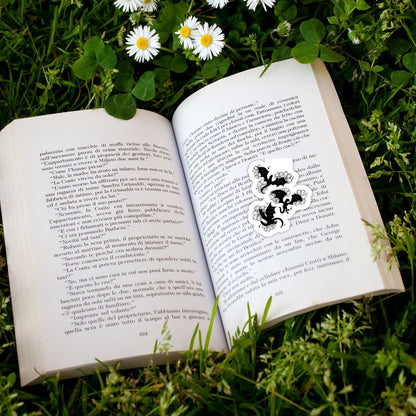 Floral Dragons Romantasy Magnetic Bookmark