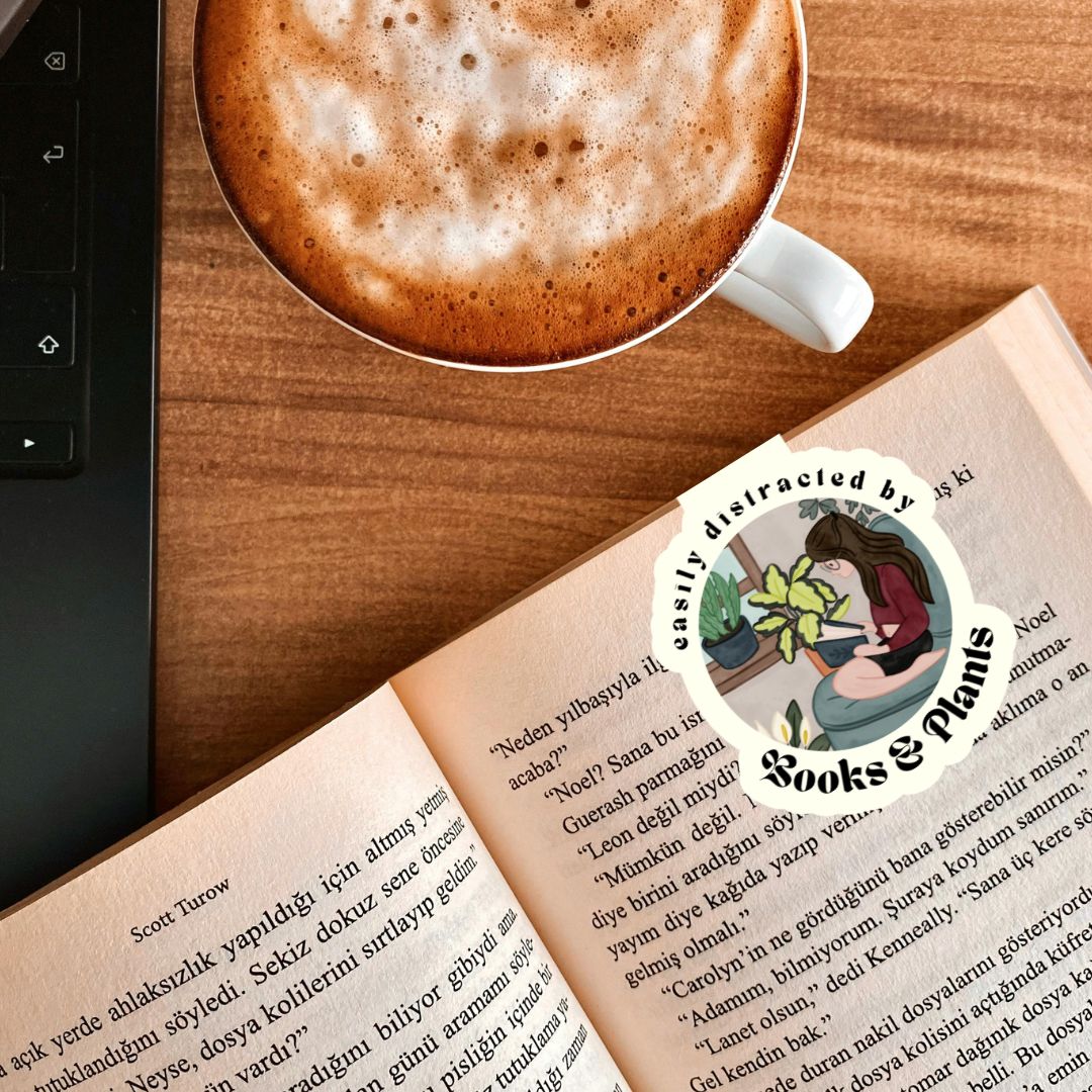 Easily Distracted By Books & Plants Magnetic Bookmark