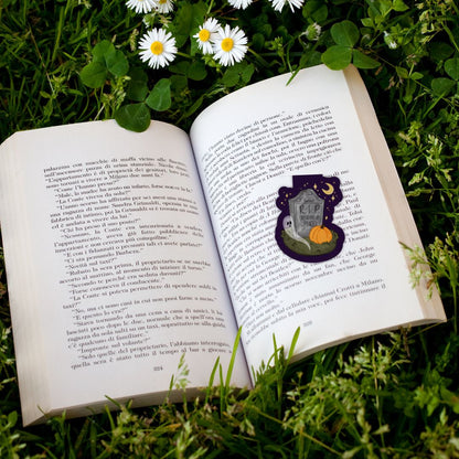 RIP (Reading In Peace) Tombstone Dark Academia Spooky Magnetic Bookmark