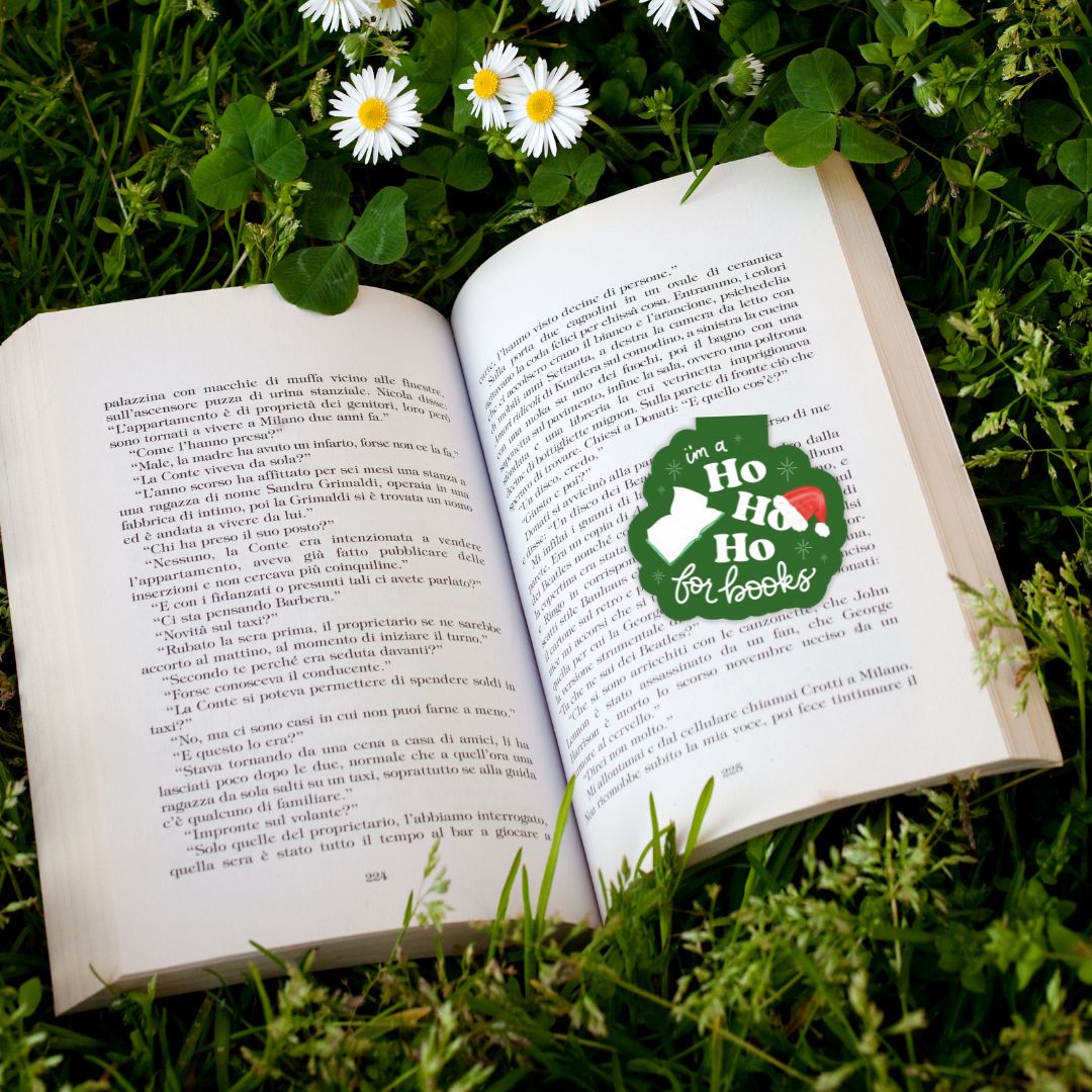 Ho Ho Ho for Books Christmas Magnetic Bookmark