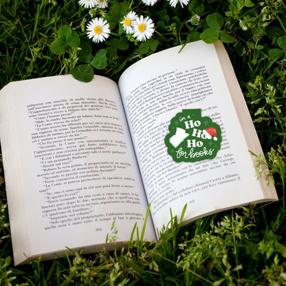 Ho Ho Ho for Books Christmas Magnetic Bookmark