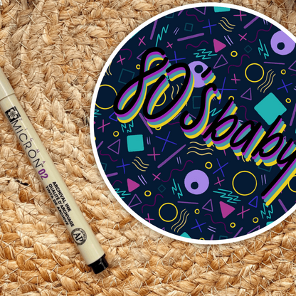 80’s Baby Skate Rink Carpet Sticker - Serafine Art & Design - 