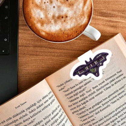 Bat Bookshelf Dark Academia Magnetic Bookmark