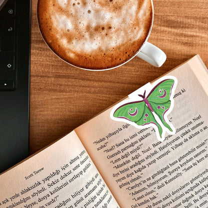 Celestial Luna Moth Magnetic Bookmark