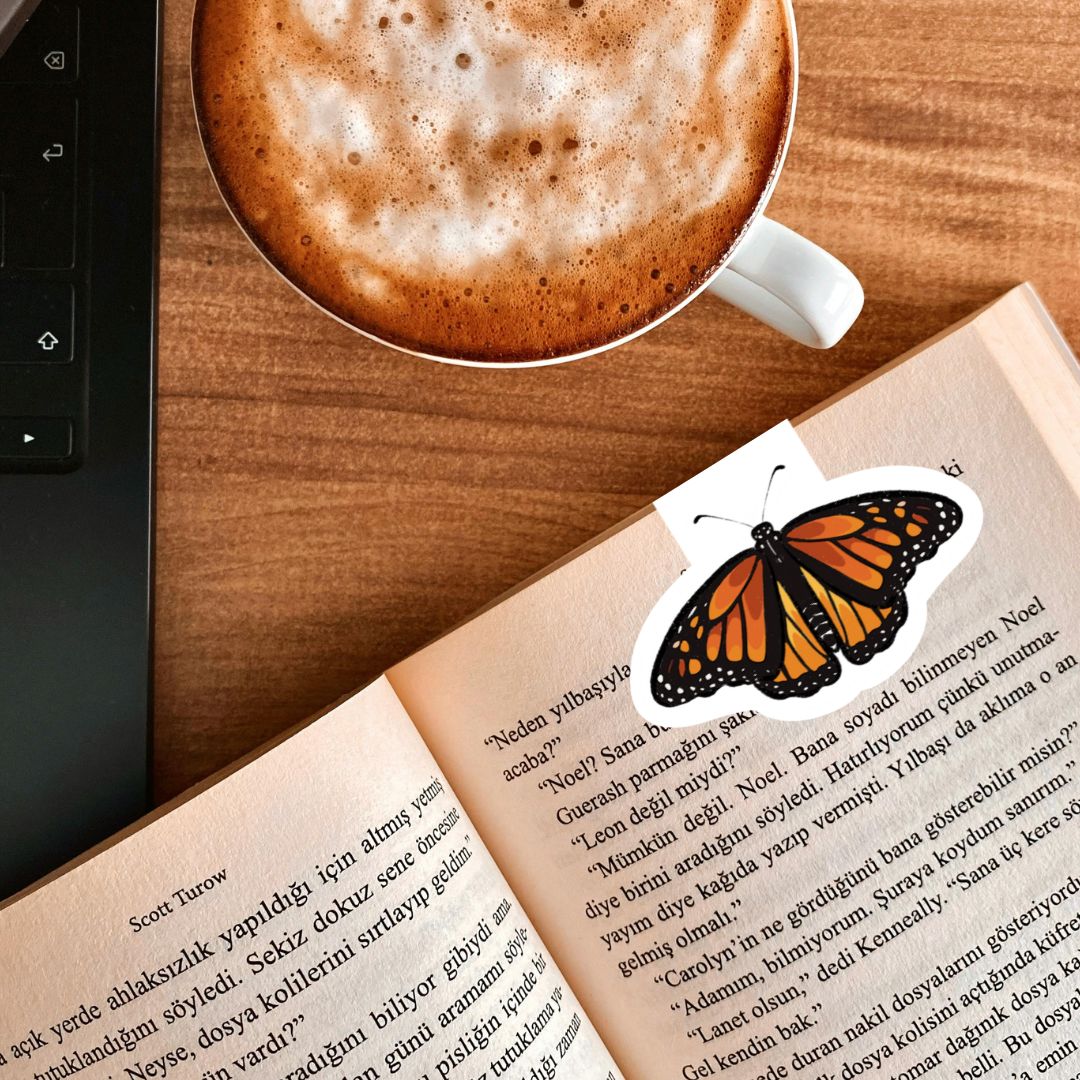 Monarch Butterfly Wings Magnetic Bookmark