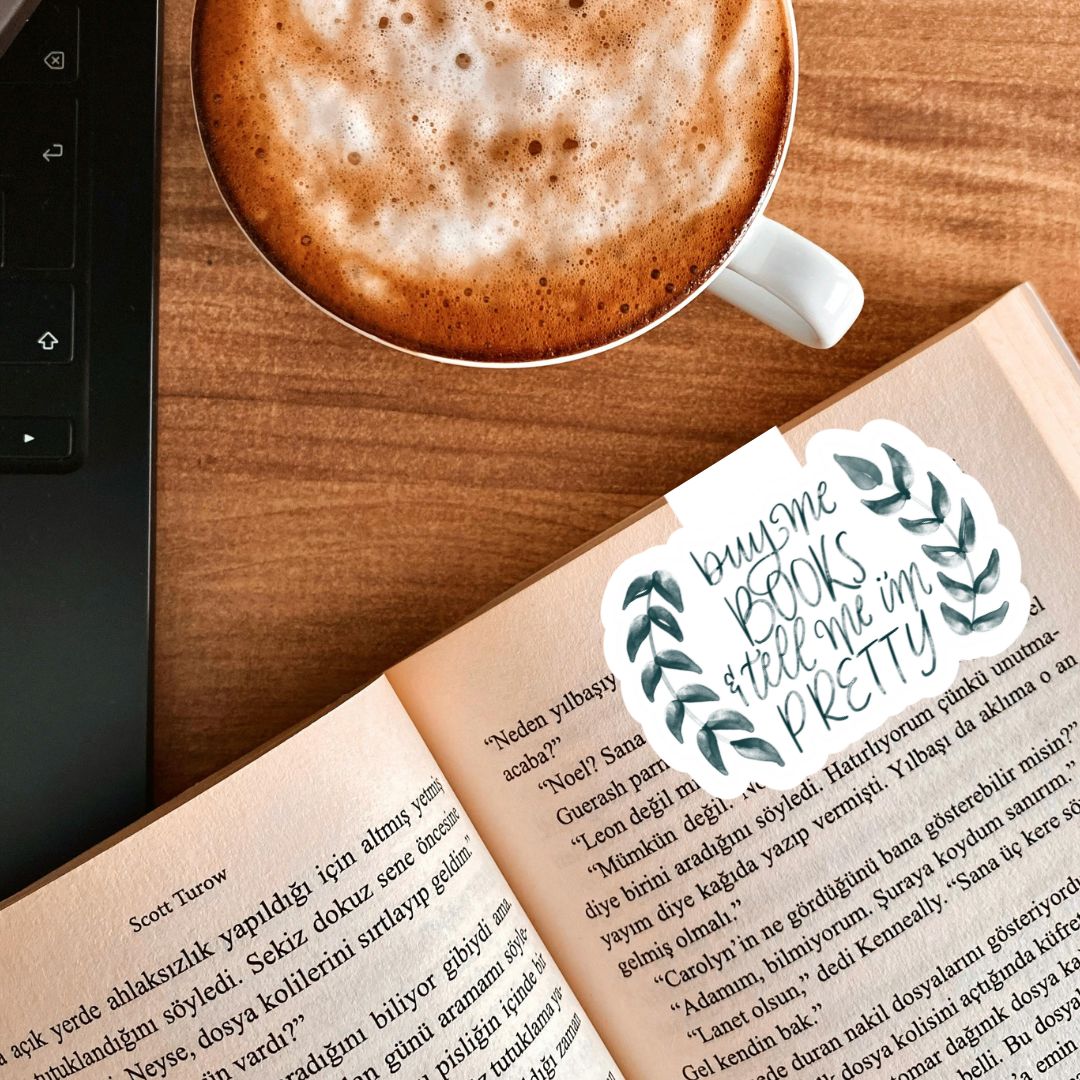 Buy Me Books & Tell Me I'm Pretty Magnetic Bookmark