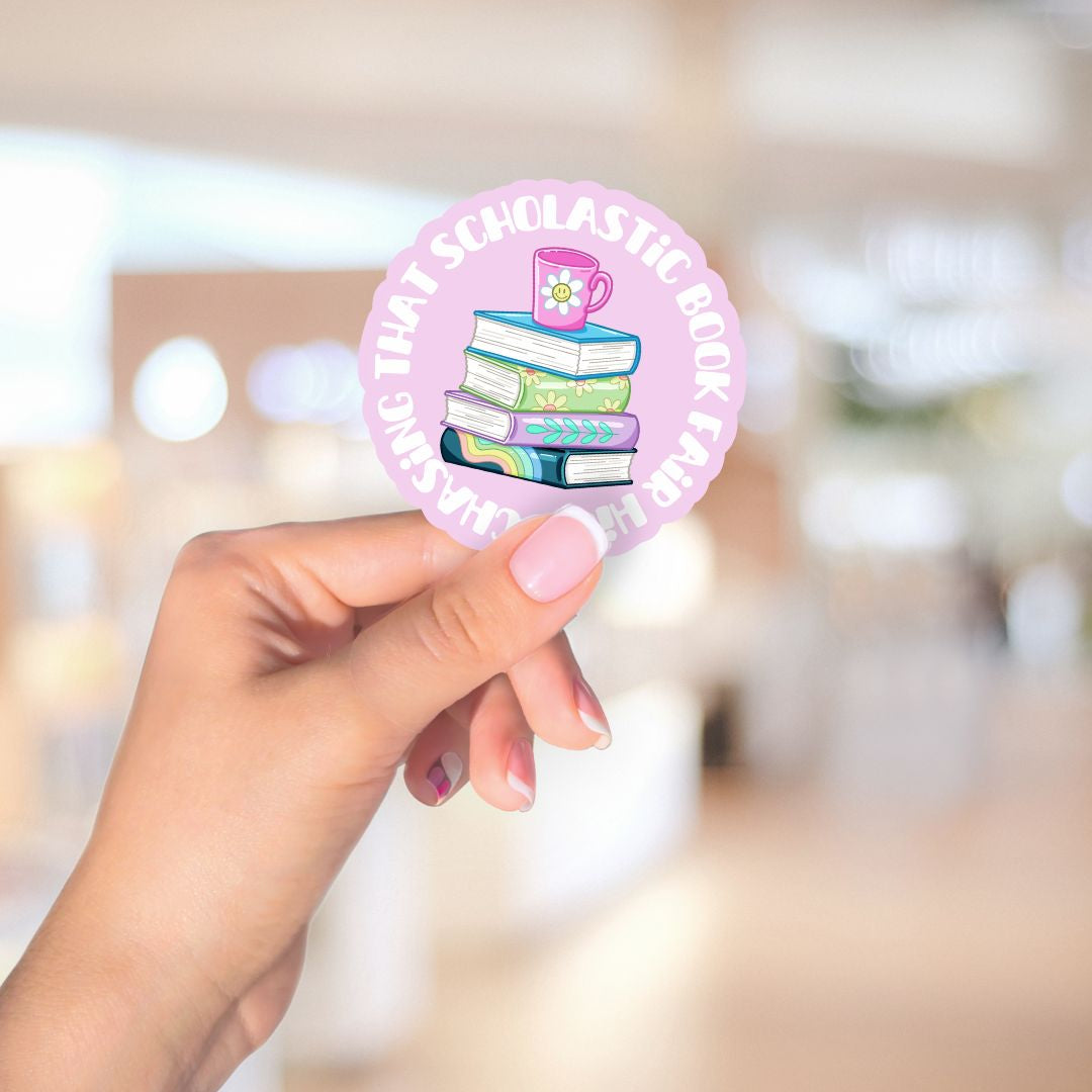 Chasing That Scholastic Book Fair High 90s Nostalgia Sticker