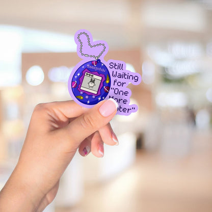 "Still Waiting" Cute Digital Pet 90s Nostalgia Sticker
