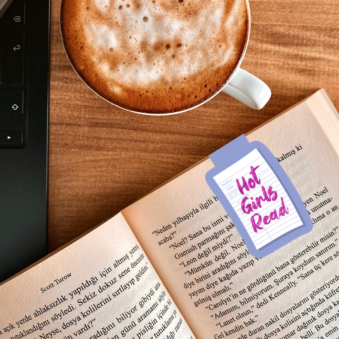 Hot Girls Read Library Card Magnetic Bookmark