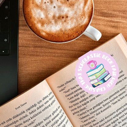 Chasing That Scholastic Book Fair High 90s Nostalgia Magnetic Bookmark