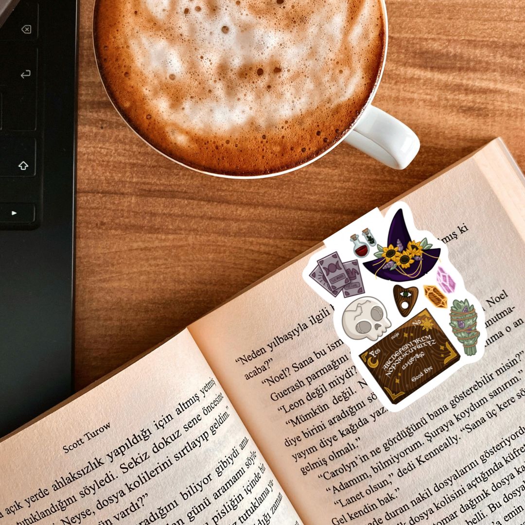 Witchy Things Dark Academia Spooky Magnetic Bookmark