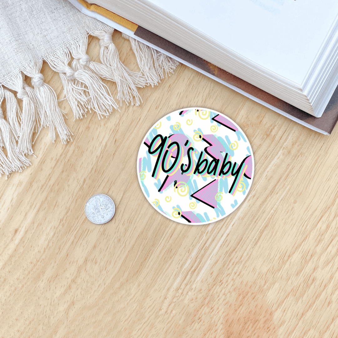 90’s Baby Geometric Sticker - Serafine Art & Design - 