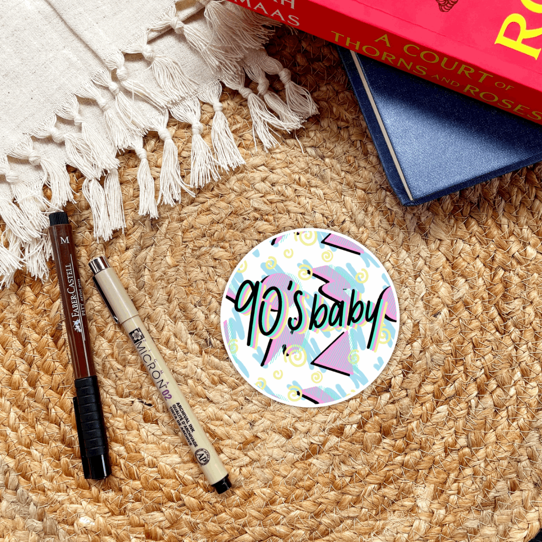 90’s Baby Geometric Sticker - Serafine Art & Design - 
