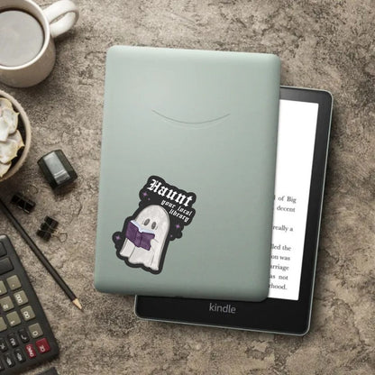 Haunt Your Local Library Ghost Sticker | Book Lover Kindle Stickers