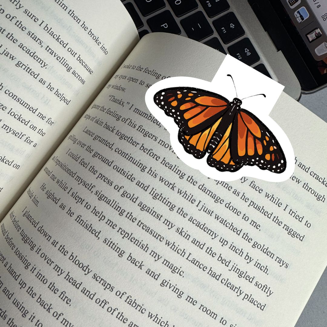 Monarch Butterfly Wings Magnetic Bookmark