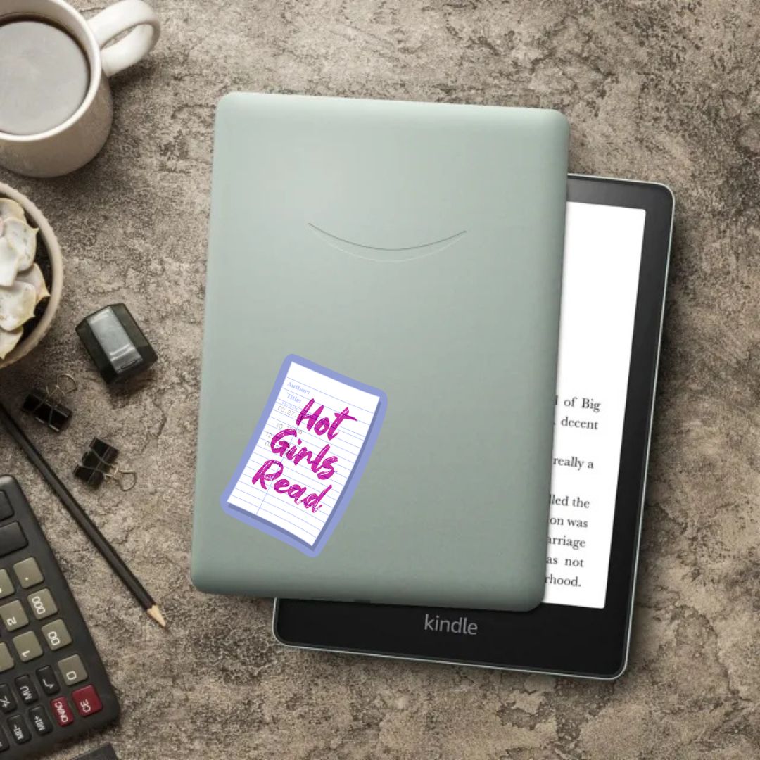 Hot Girls Read Library Card 90s Nostalgia Sticker