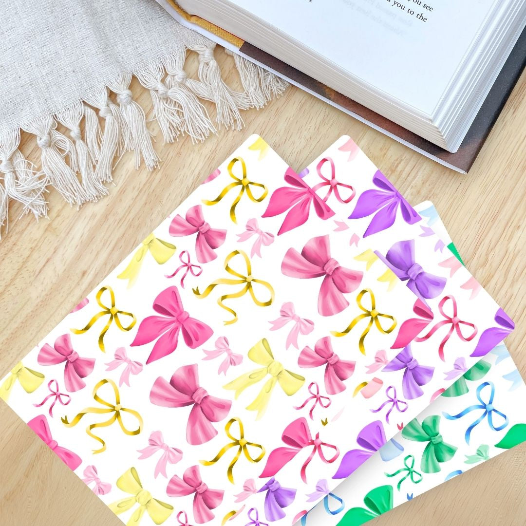 Romantic Coquette Bows Kindle Inserts | Adorable Kindle Accessories for Book Lovers