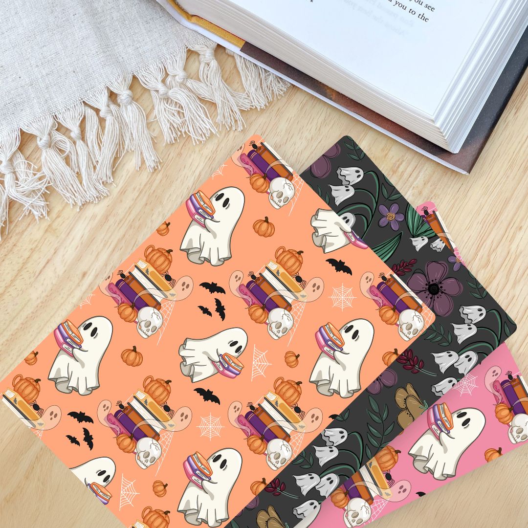 Cute Ghost Kindle Inserts | Adorable Spooky Halloween Kindle Accessories for Book Lovers
