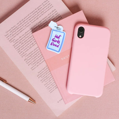 Hot Girls Read Library Card Kindle Charm | Bookish USB-C Dust Plug